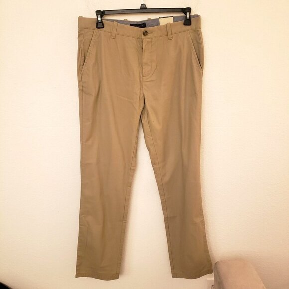 Tommy HIlfiger Classic Tan Chino Pants with Pockets 34x34 NWT - Picture 1 of 7